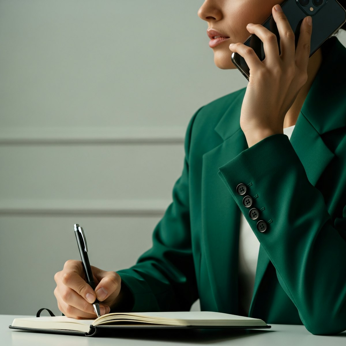 woman on phone receiving comprehensive aftercare from our skin care clinic